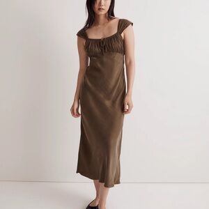 Madewell Square Neck Midi Dress